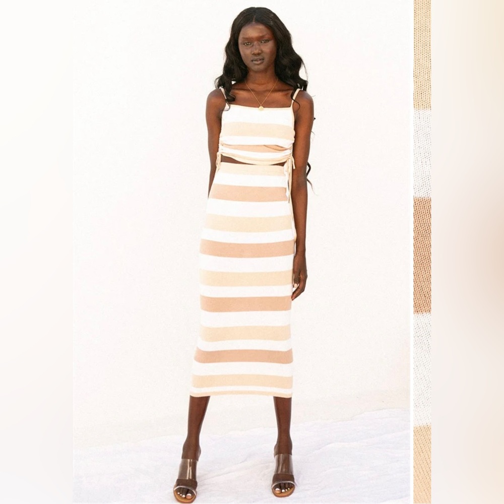 SABO Skirt - Striped Top and Skirt Set Size XS